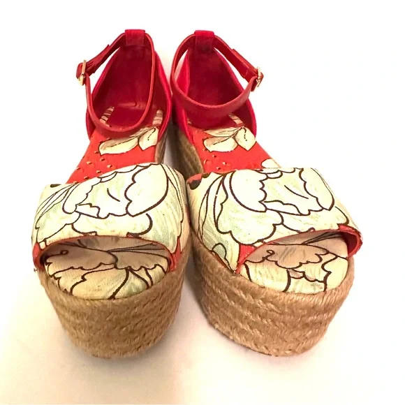 Tory Burch Red and White Espadrilles - Picture 4 of 10